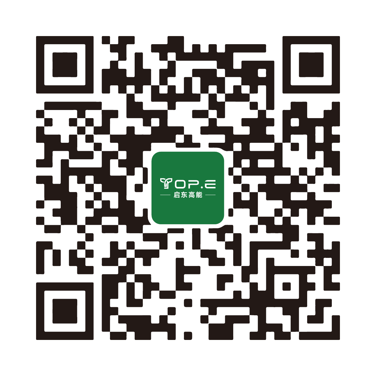 显示启东高能公众号二维码